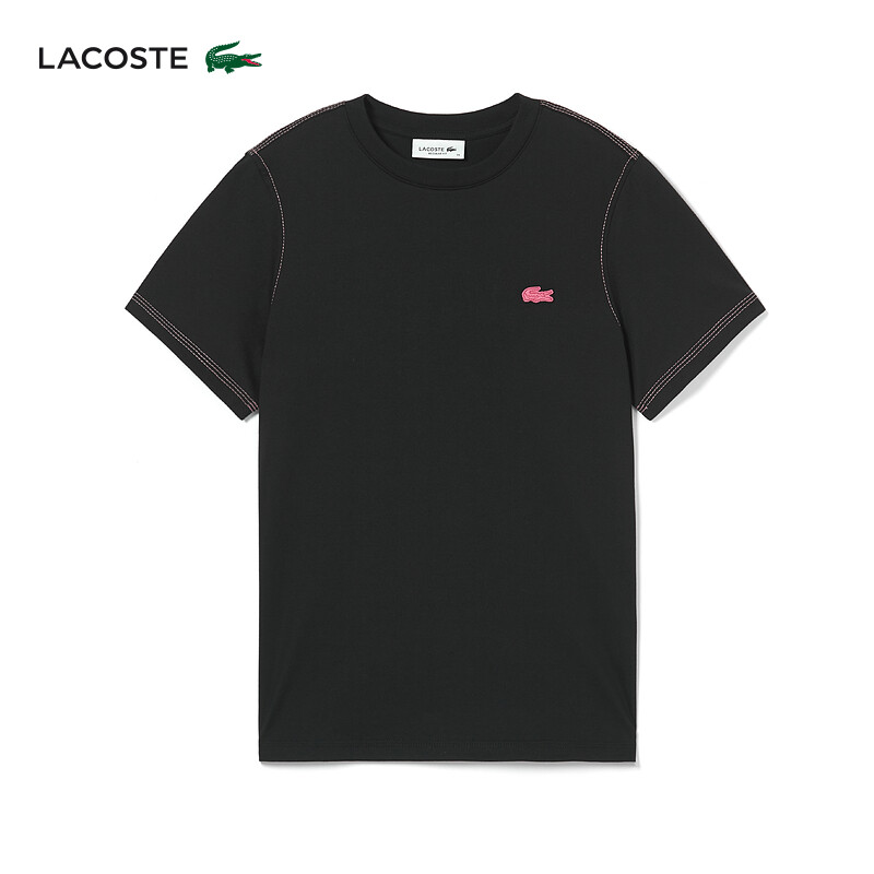 

Футболка женская Lacoste с рисунком, черный
