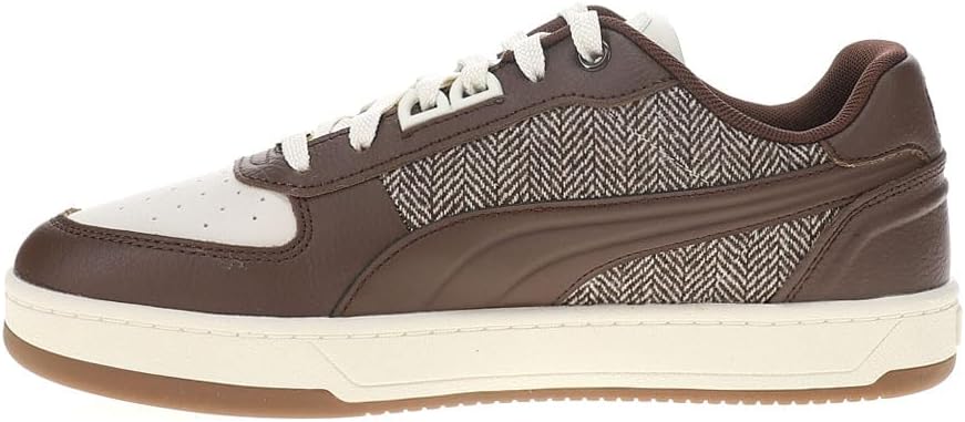 Мужские кроссовки PUMA Caven 2.0 Lux Sd с новыми шнурками - коричневые, повседневные — фото 3