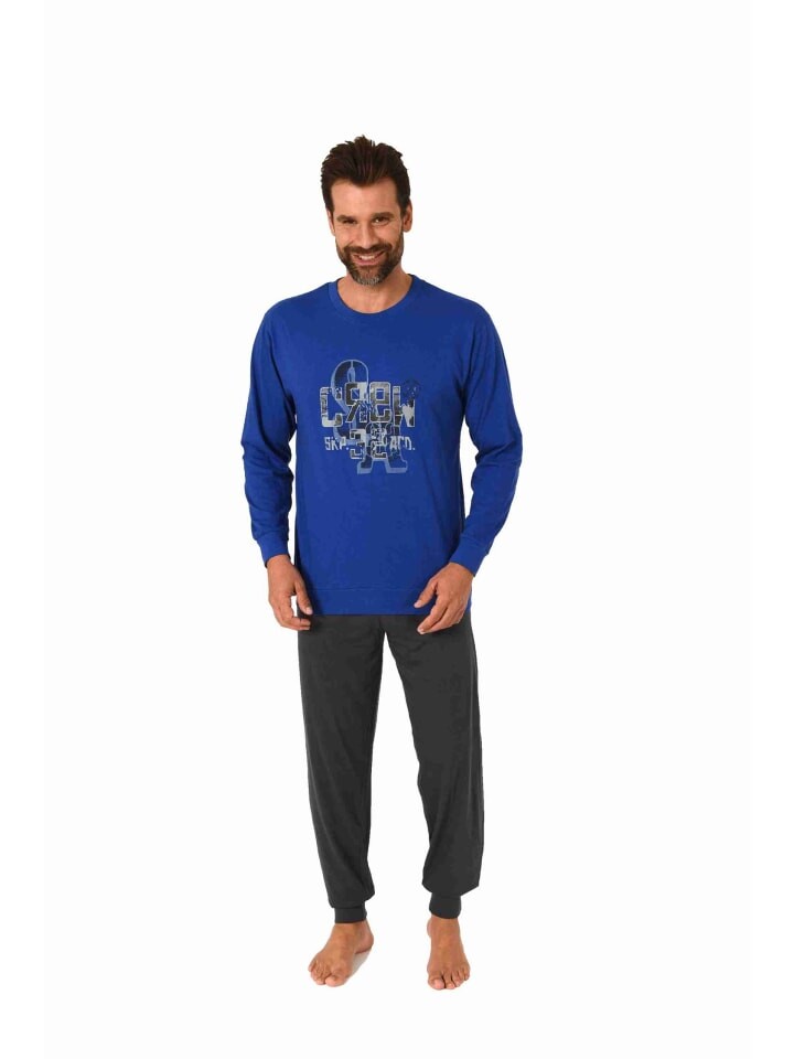 

Пижама NORMANN langarm Bündchen, синий