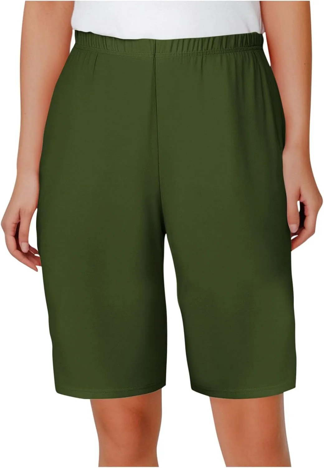 

Бермуды NATHGAM для женщин с высокой талией, эластичные и мешковатые