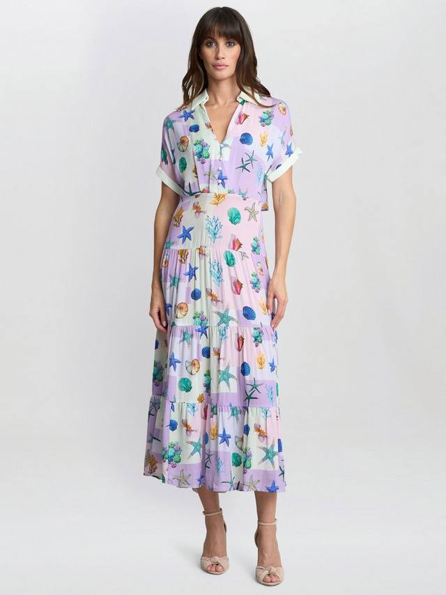 

Платье-рубашка Liv Seashell Gina Bacconi, Purple/Multi