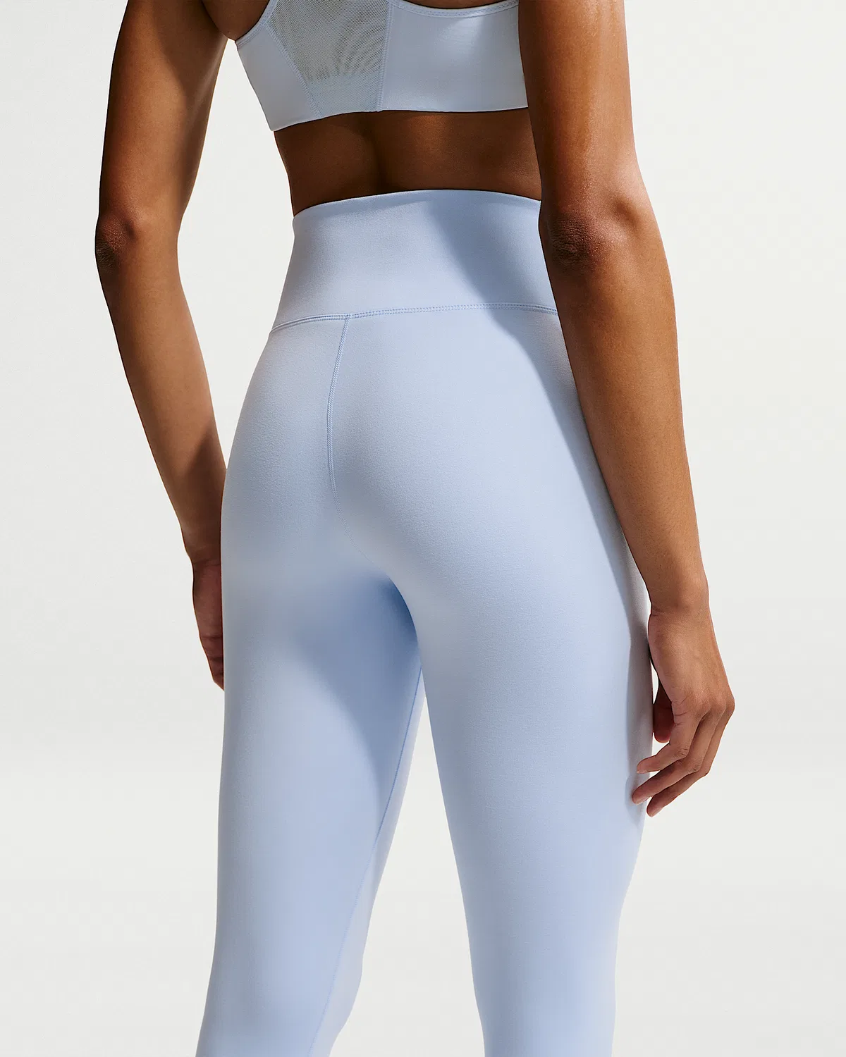 Женские леггинсы Nike One с высокой талией 7/8, Hydrogen Blue/White — фото 3