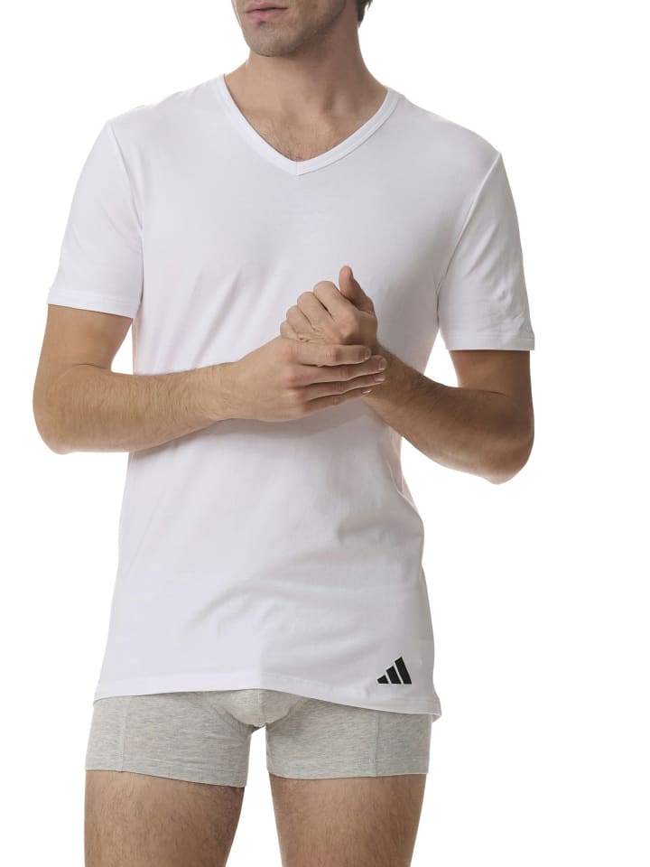Футболка Active Flex Cotton белого цвета adidas — фото 4