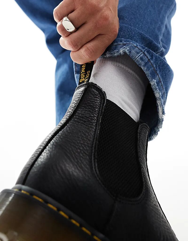 Ботинки челси Dr Martens 2976 с меховой подкладкой, черного цвета — фото 3