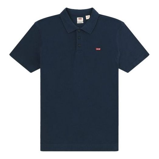 

Футболка Men's Levis Minimalistic Embroidered Short Sleeve Polo Shirt Navy Blue, синий