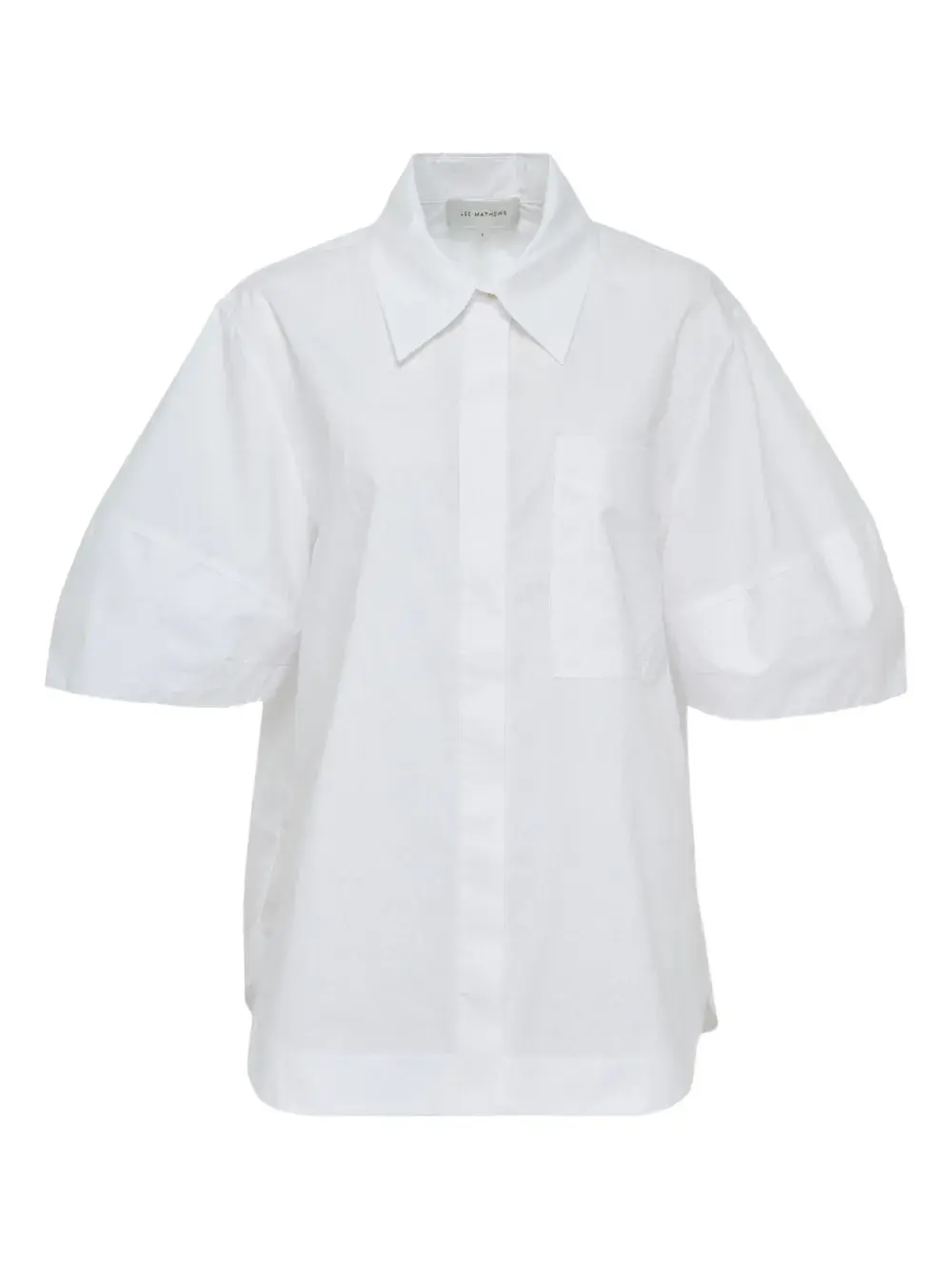 

Рубашка с рукавами-фонариками и воротником Lee Mathews, белый