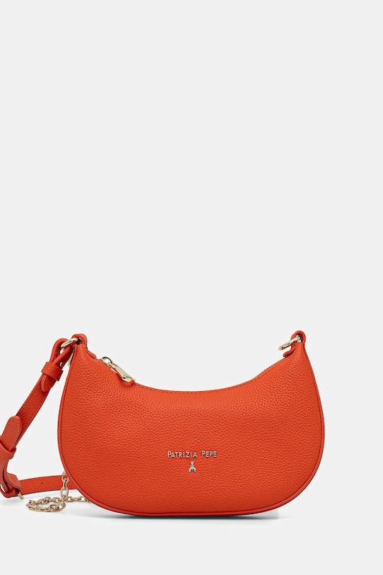 

Кожаная сумка Patrizia Pepe, оранжевый