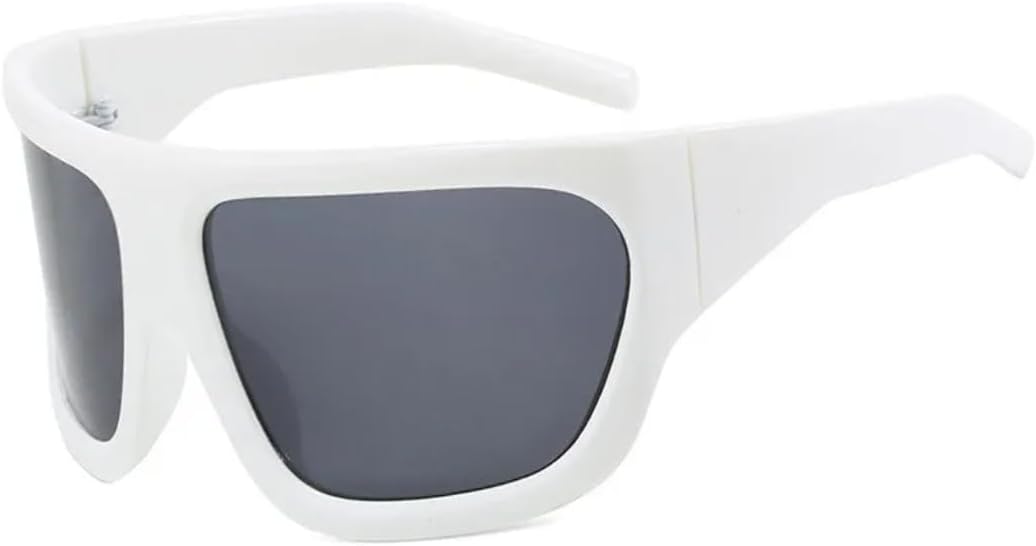 

Крупные солнцезащитные очки для женщин, роскошные винтажные солнцезащитные очки, классические очки с защитой от УФ-излучения UV400 в большой оправе, женские очки TKKTLLT, White