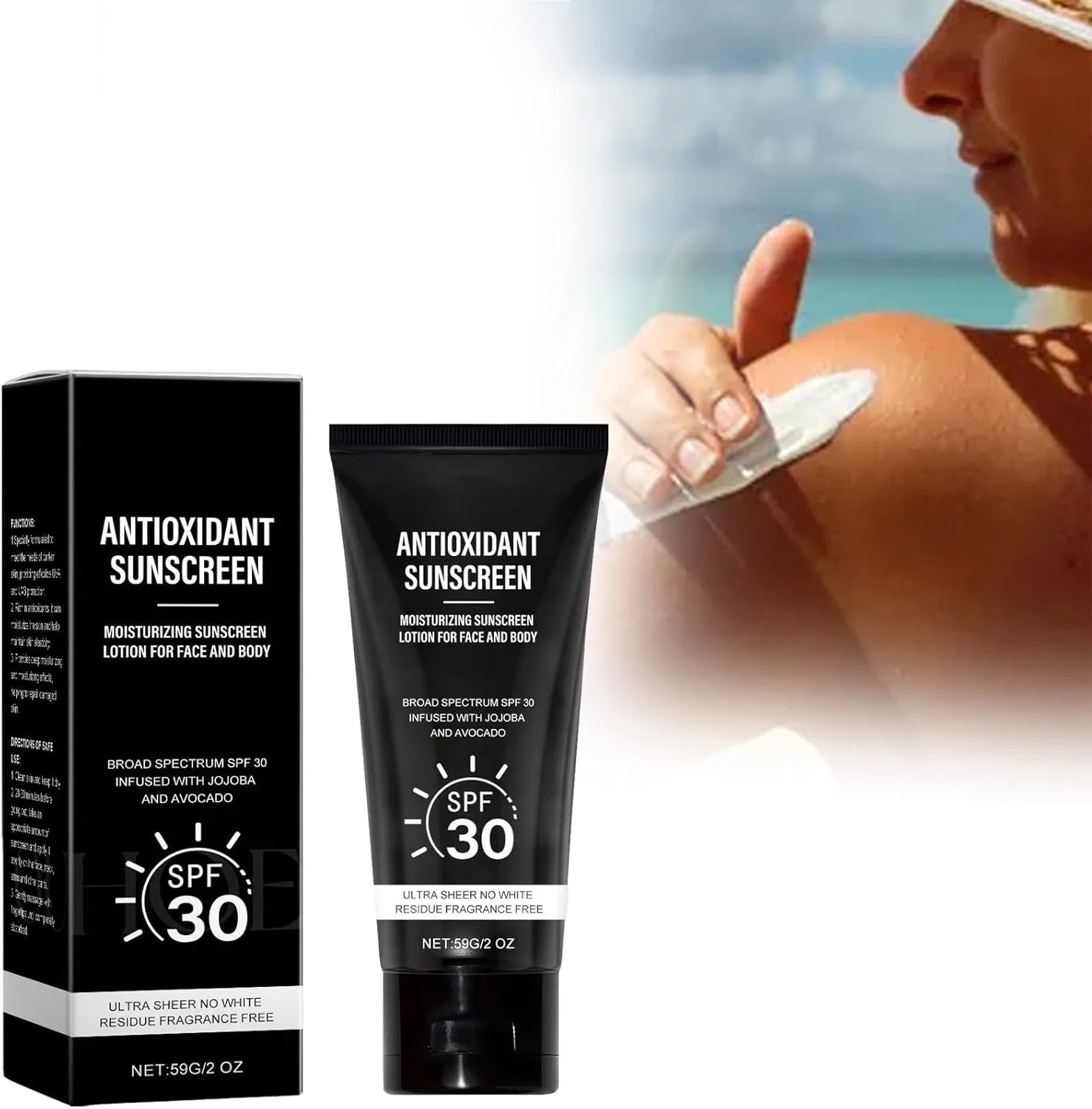 Солнцезащитный стик для лица и тела SPF 30, черный — фото 2