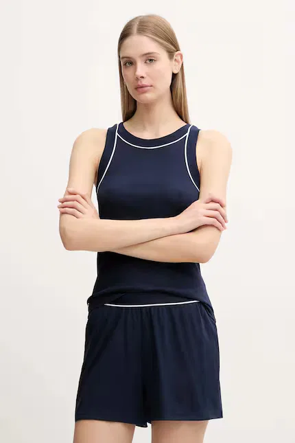 Пижама Lacoste Синяя из хлопка с эластаном