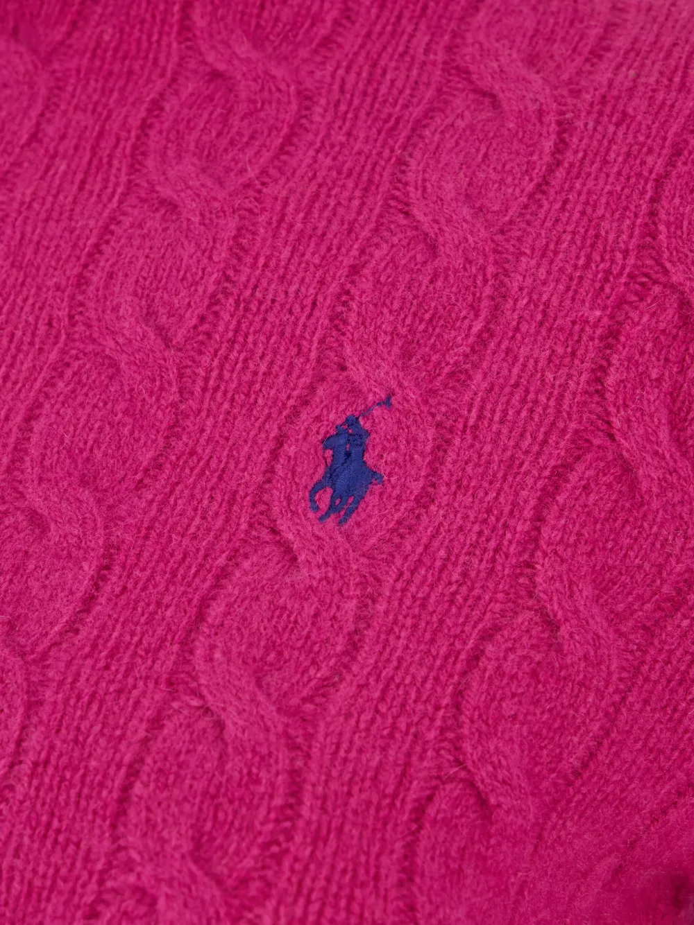 Вязаный свитер с мотивом Polo Pony Polo Ralph Lauren, розовый — фото 3