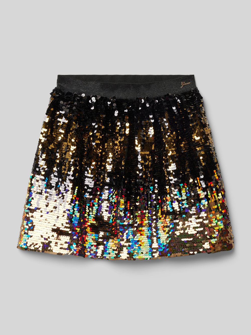 

Мини-юбка с отделкой пайетками, модель «SEQUINS» Guess, золотой