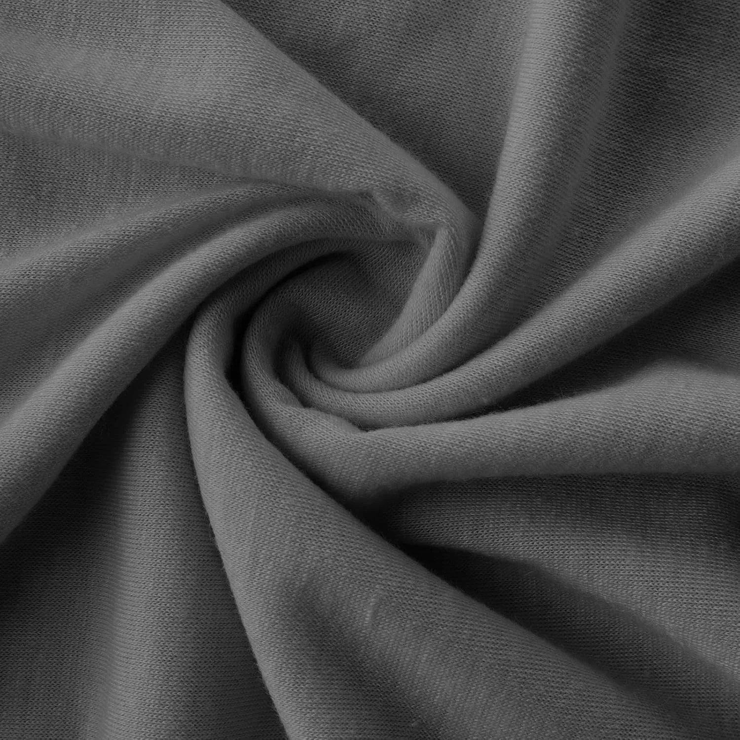 Футболка с коротким рукавом, свободный крой, хлопок, A01 Gray — фото 2