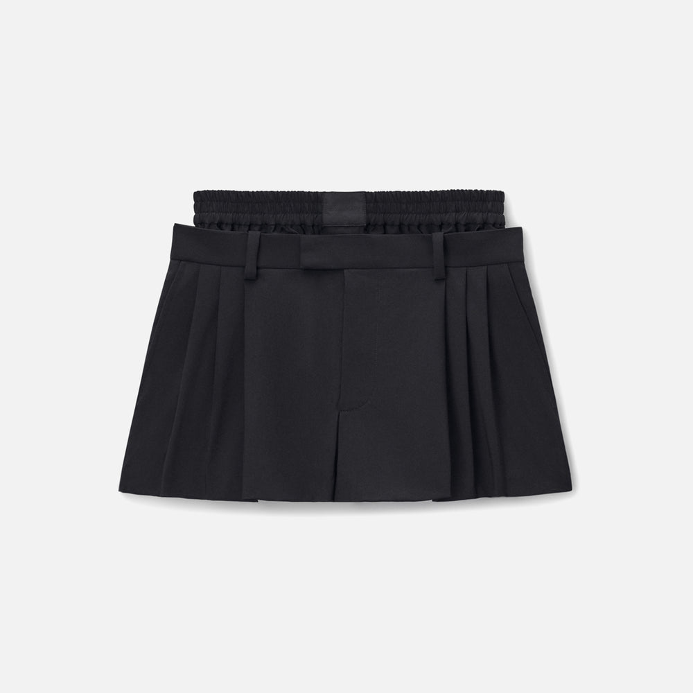 

Шорты Alexander Wang Pleated Short With Boxer, черный
