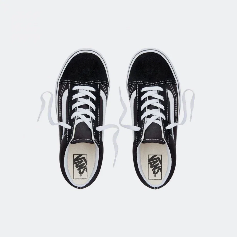 Детские низкие кроссовки Vans Old Skool V00W9T6BT, черно-белые, для скейтбординга — фото 4