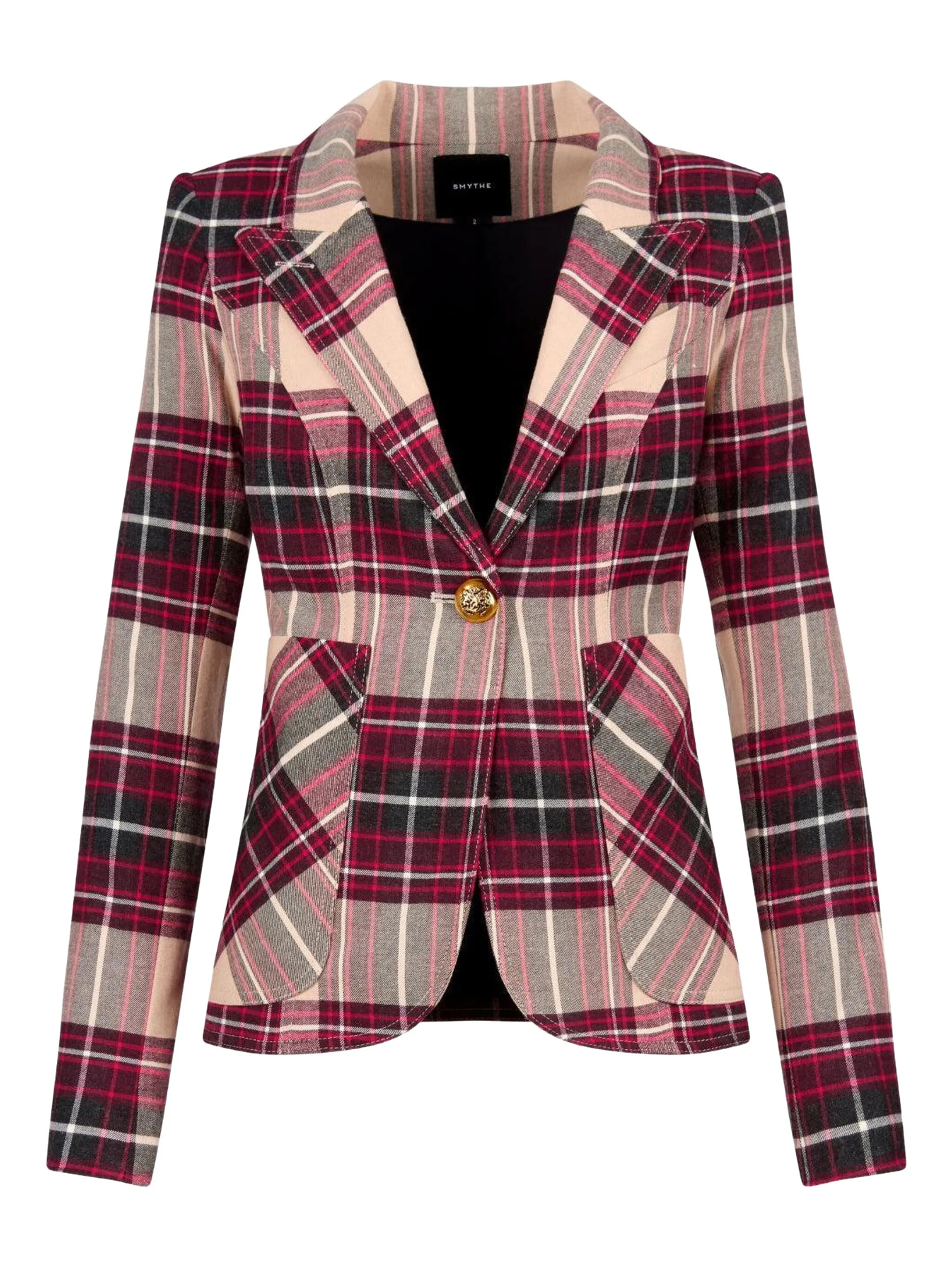 

Клетчатый блейзер Duchess на пуговицах Smythe, красный