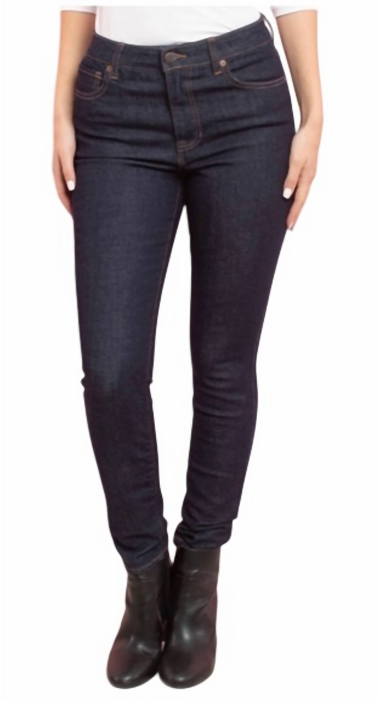 

Узкие джинсы с высокой посадкой из темного денима Harper Heritage, цвет dark denim