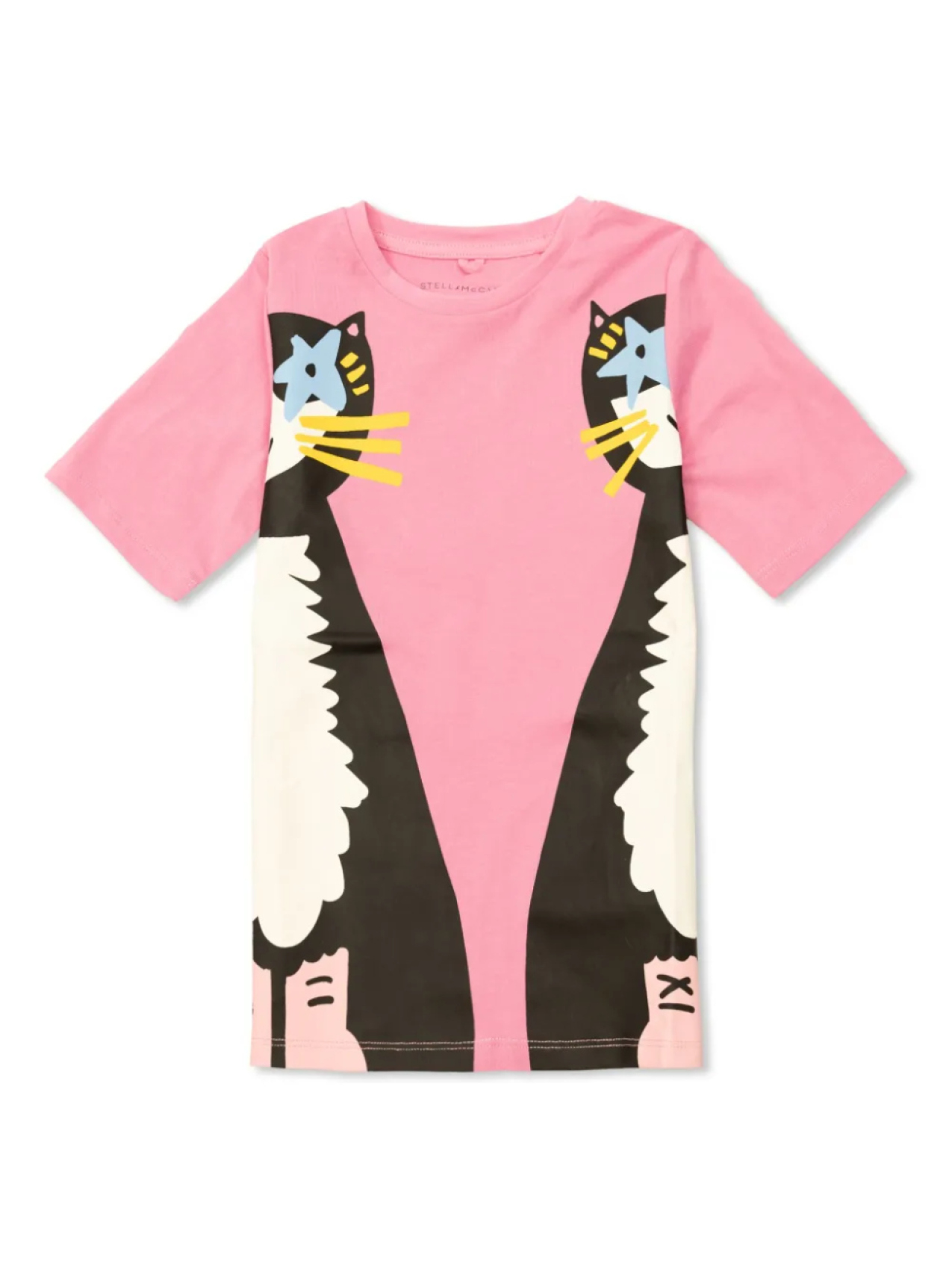 

Stella McCartney Kids мини-платье с графическим принтом, розовый