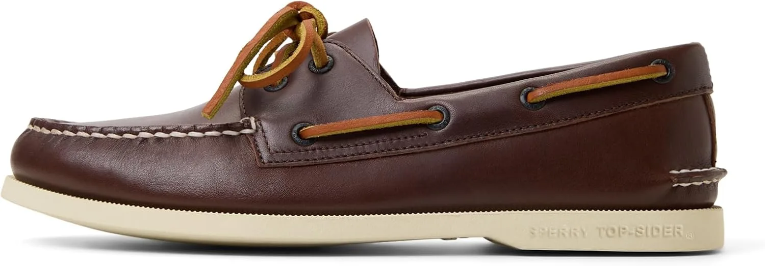 Мужские кожаные мокасины Sperry в комплекте с двумя кожаными туфлями, темно-коричневый