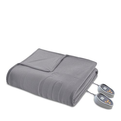 

Одеяло из микрофлиса с подогревом Beautyrest, цвет Gray