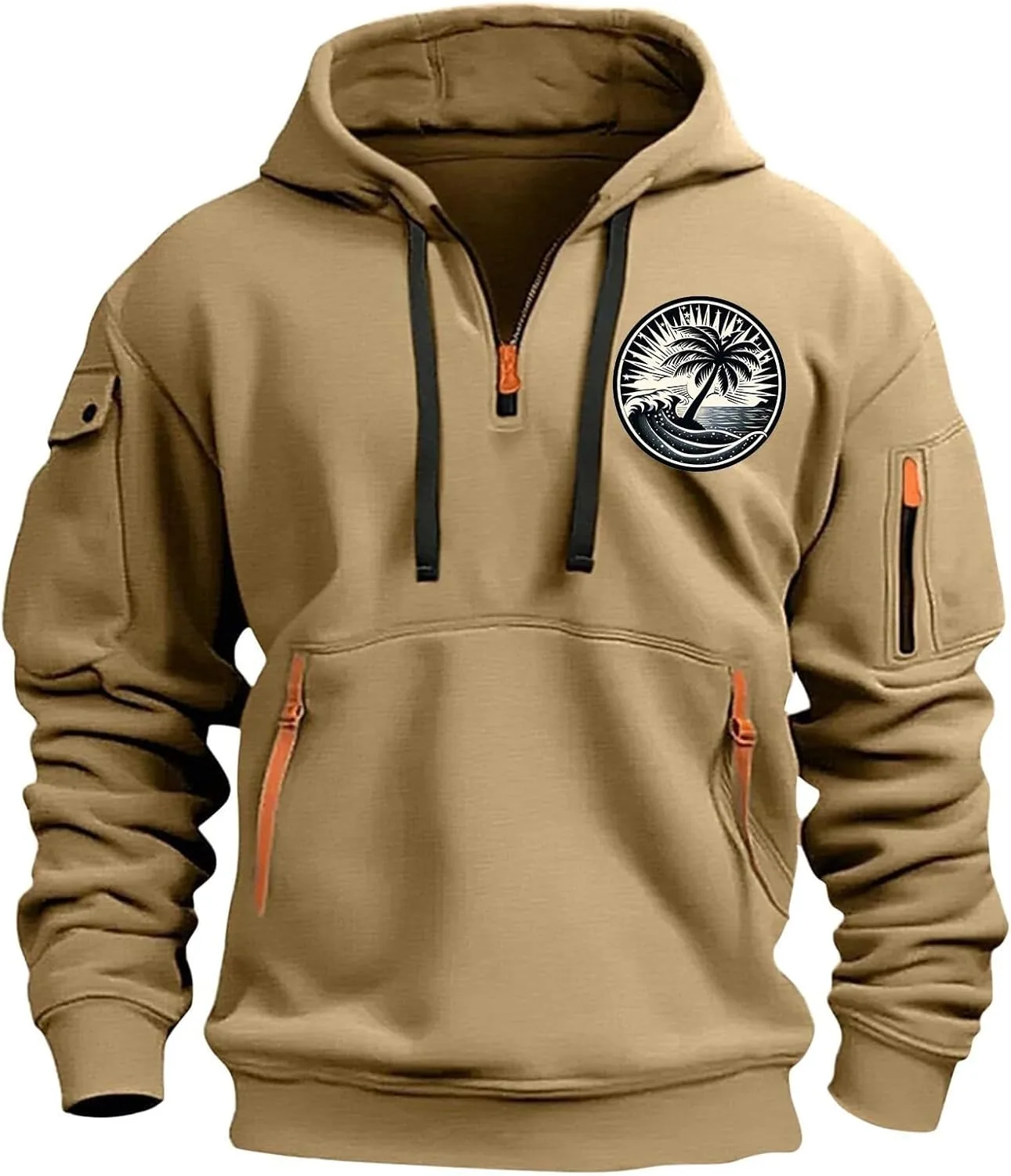 

Мужской худи с капюшоном и карманами