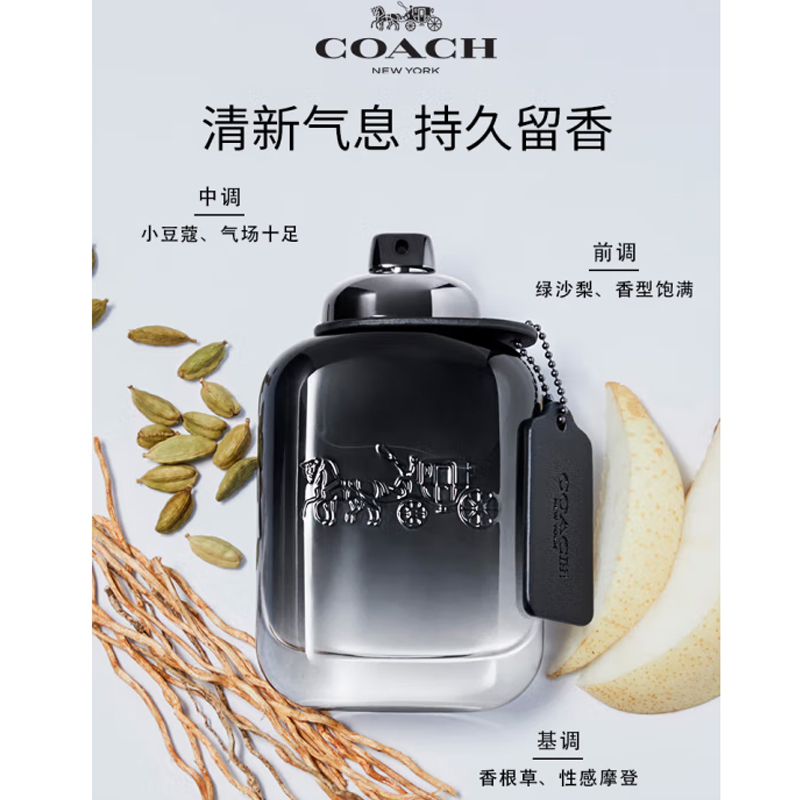 Мужская туалетная вода Coach for Men в подарочной коробке, 40 мл — фото 3