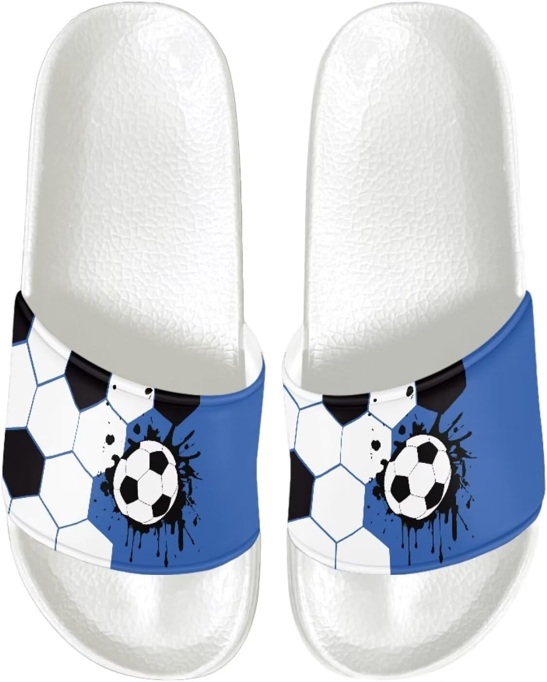 

Мужские сандалии с противоскользящей подошвой, ультракомфортные шлепанцы, легко надеваются, быстро сохнут, для душа, ванны, спа и бассейна, легкие шлепанцы с открытым носком Psesaysky, Soccer