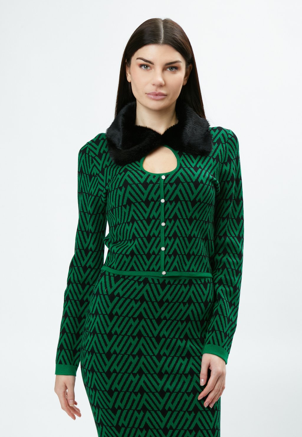 

Джемпер COLLAR CROPPED INFLUENCER, зеленый
