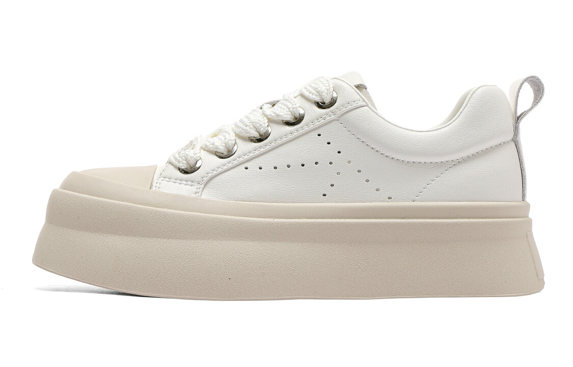 

Кроссовки C°BANNER Skateboarding Shoes Women's Low-top White/Beige, бежевый