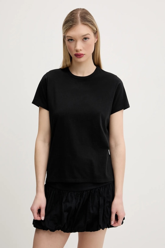 

Хлопковая футболка Abercrombie & Fitch, черный