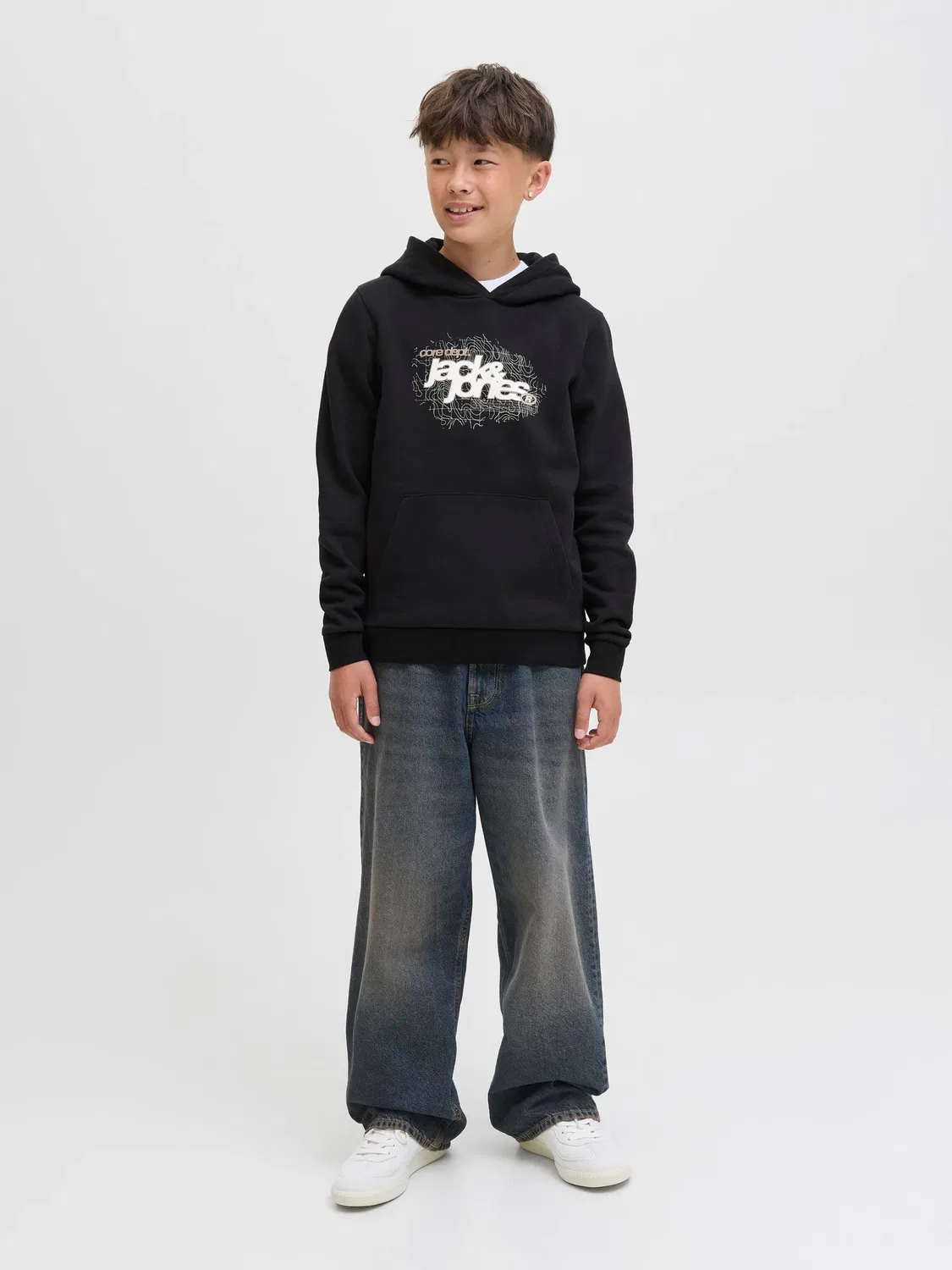 Капузон из хлопка JACK & JONES Junior, черный — фото 4