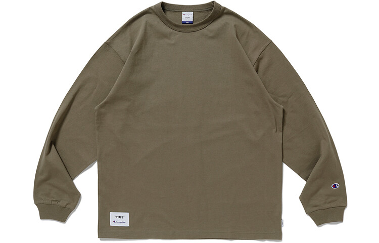 

Футболка Wtaps X WTAPS унисекс оливкового цвета Champion, оливковый