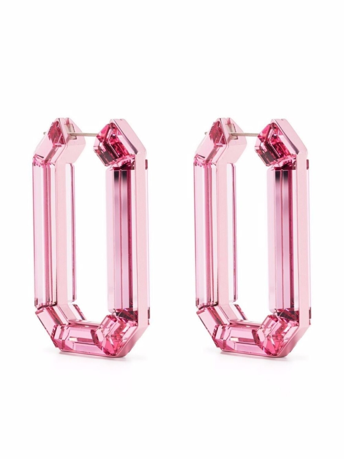 

Серьги-кольца Lucent Swarovski, розовый