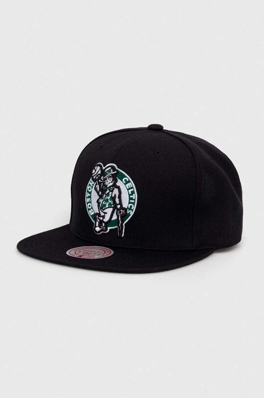 

Шапка с козырьком с добавлением хлопка Boson Celtics Mitchell&Ness, черный