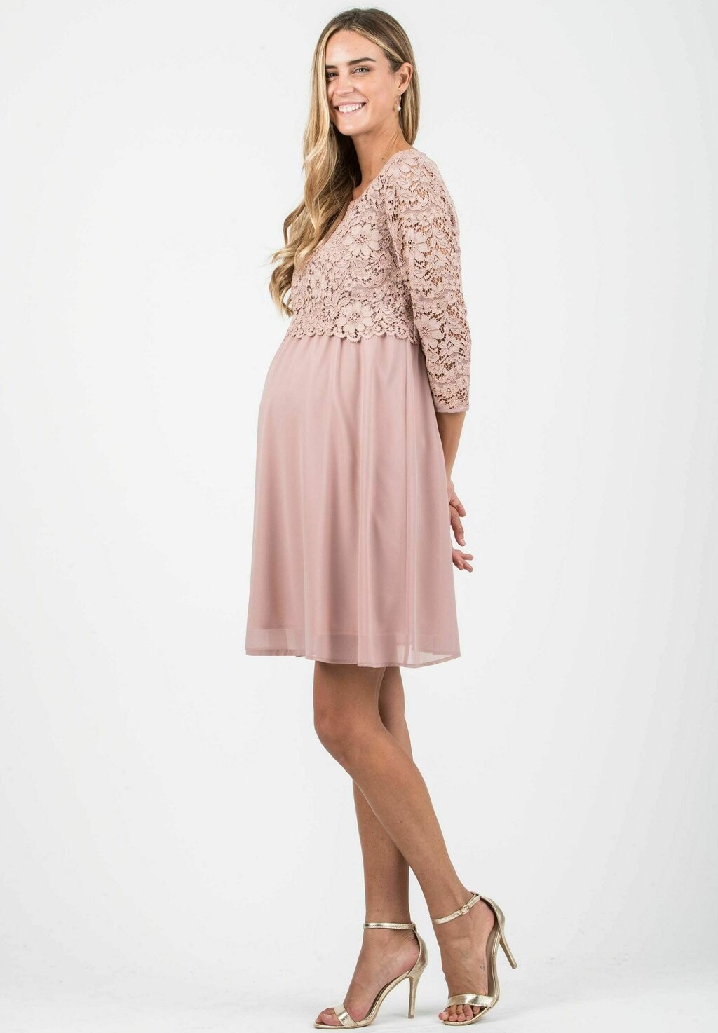 

Дневное платье ELEONORA MATERNITY AND NURSING Attesa Maternity, цвет Mottled Light Pink