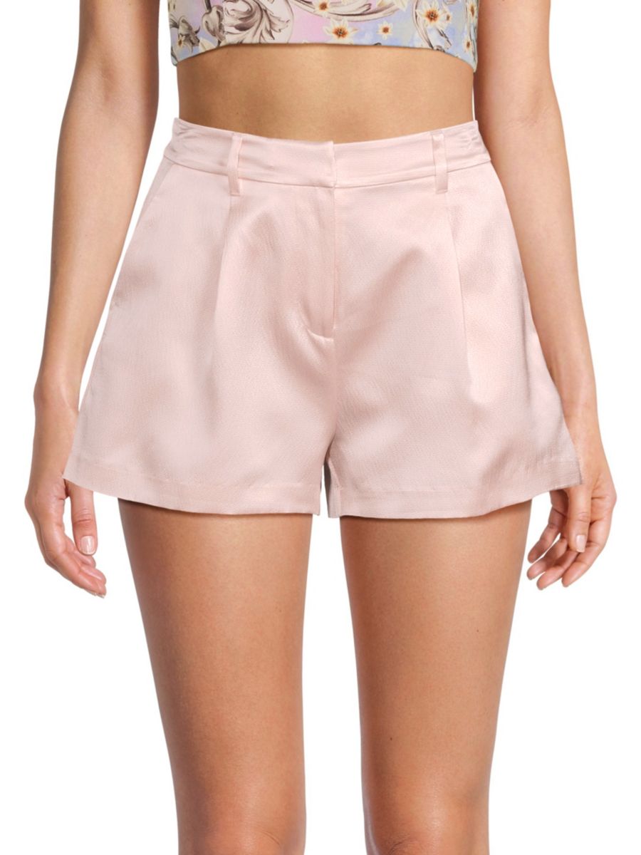 

Атласные шорты Perdita LoveShackFancy, розовый
