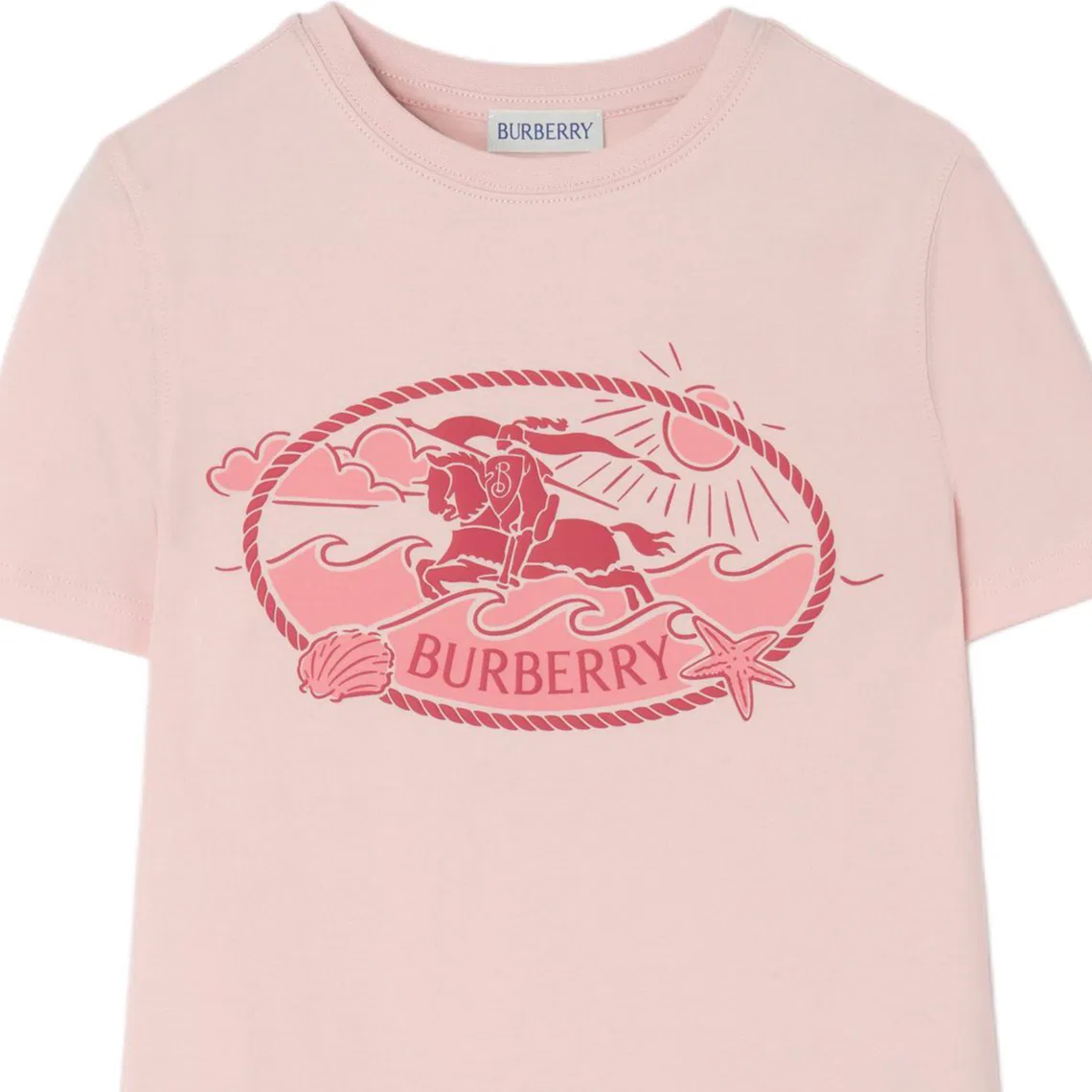Футболка детская с круглым вырезом Burberry Mallow Pink — фото 4
