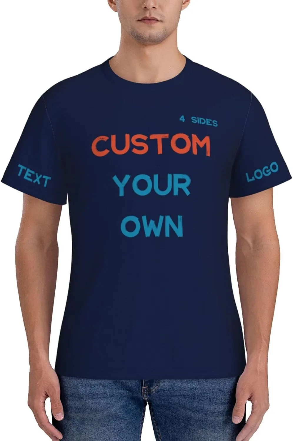 Футболка Custom с принтом на 4 сторонах для тренировок — фото 2