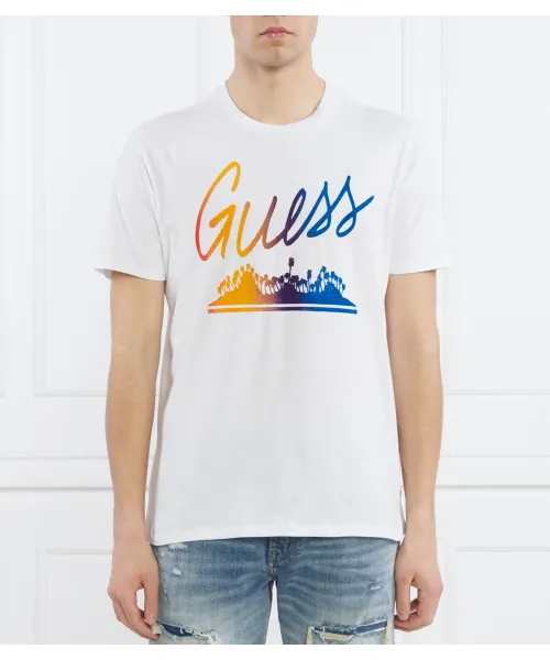 

Футболка ss bsc guess island Relaxed fit Guess Jeans, белый