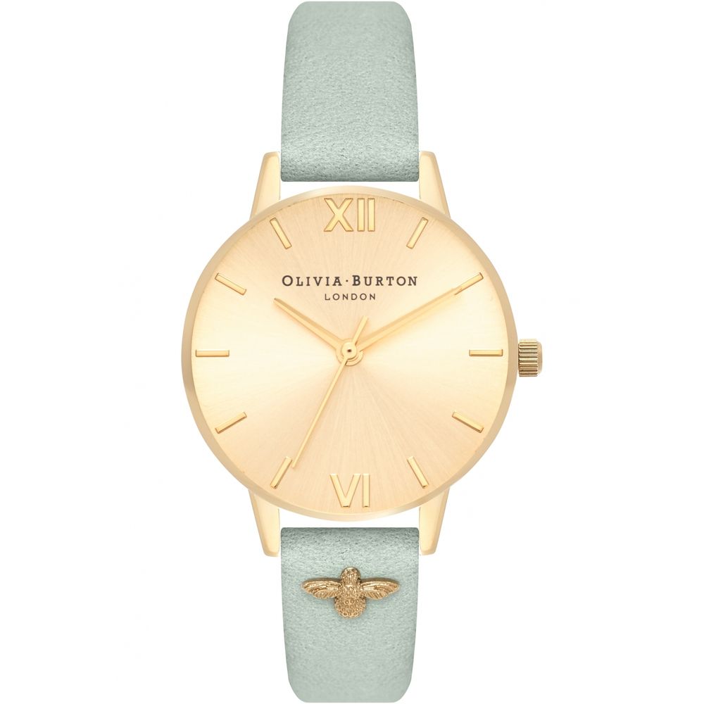 

Часы из зеленой синтетической кожи Olivia Burton