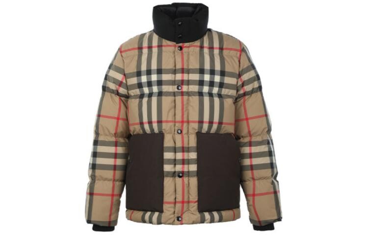 

Куртка-пуховик в клетку Kilham Burberry, бежевый