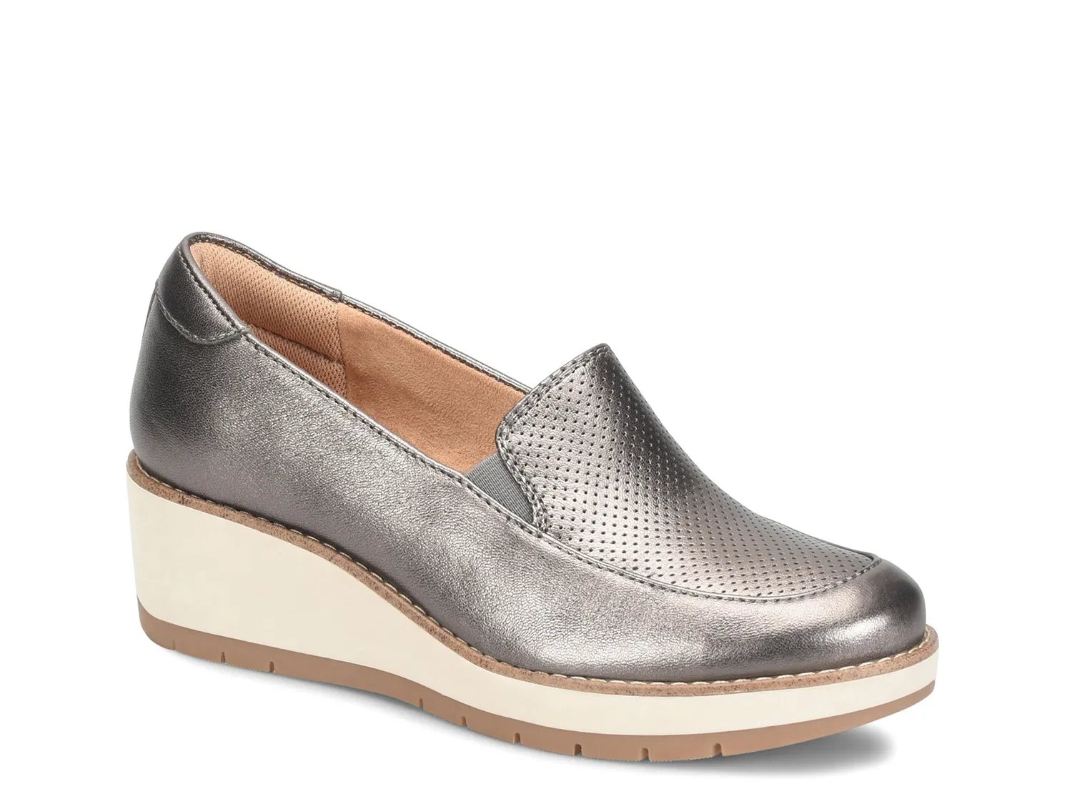 Слипоны Comfortiva Fabiana Wedge Slip-On, Dark Pewter