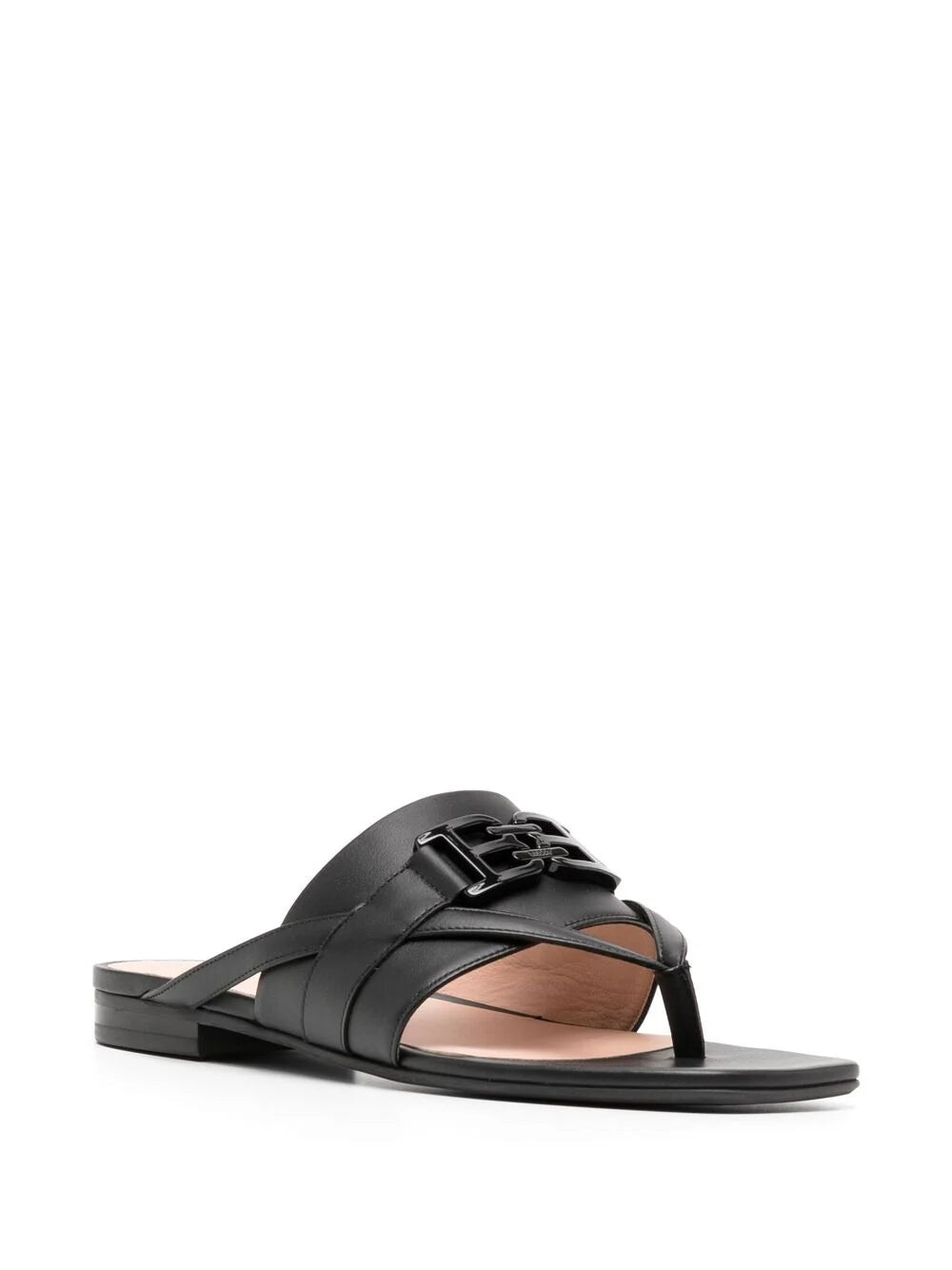 BALLY Elia Ladies 6302988 Черные туфли на плоской подошве из телячьей кожи, черный — фото 3
