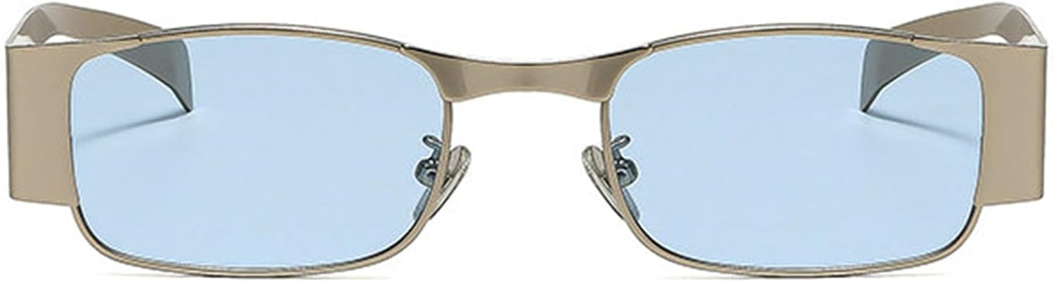 

Винтажные квадратные солнцезащитные очки Helena для женщин, металлическая маленькая оправа, модные солнцезащитные очки для мужчин и женщин с защитой от УФ-излучения UV400, C5