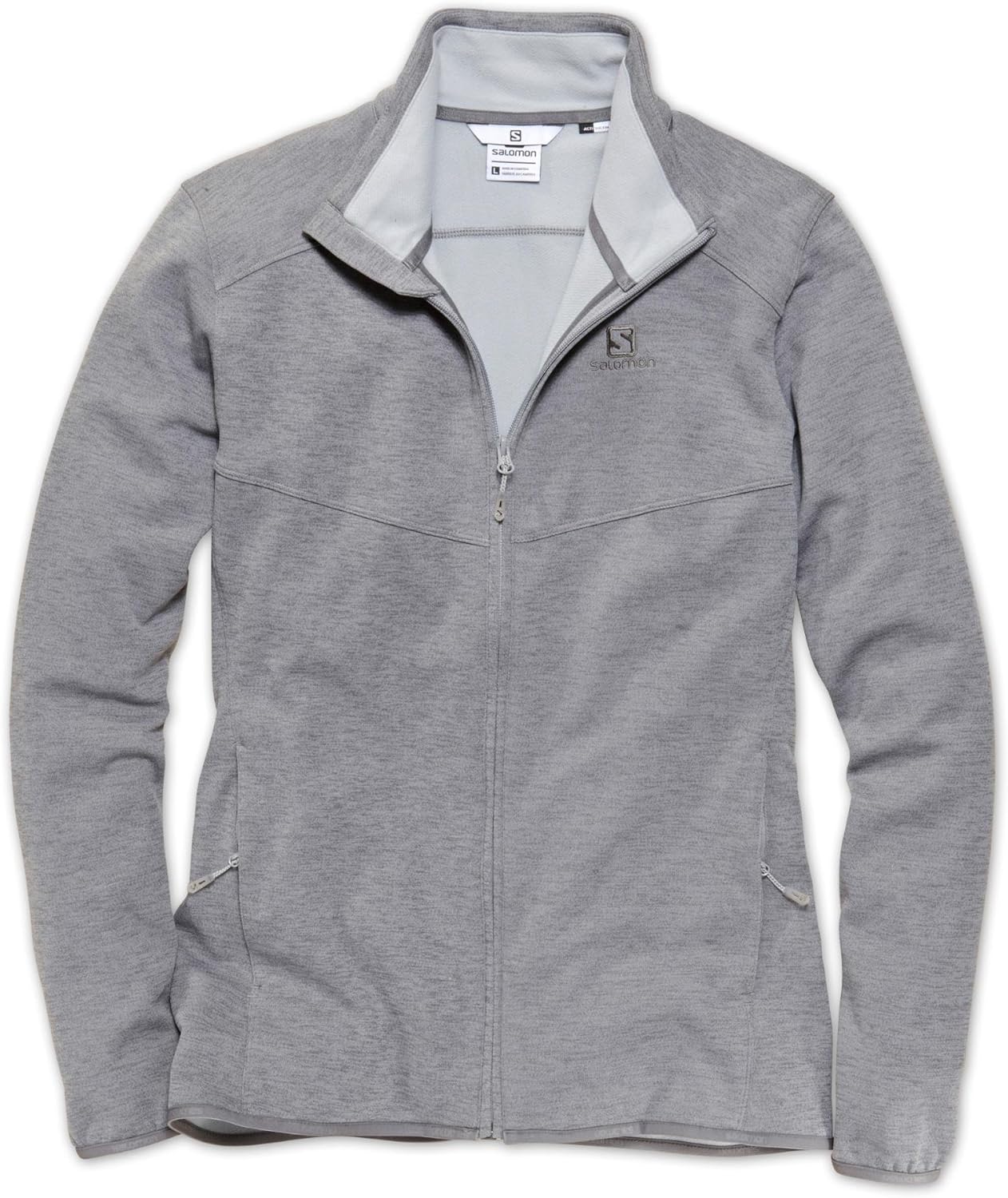 

Salomon мужская горная куртка-мидслой на молнии, Pearl Grey