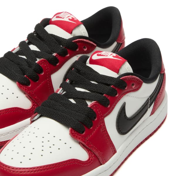 1 ретро низкие и кроссовки PS Air Jordan, красный, черный & белый — фото 4