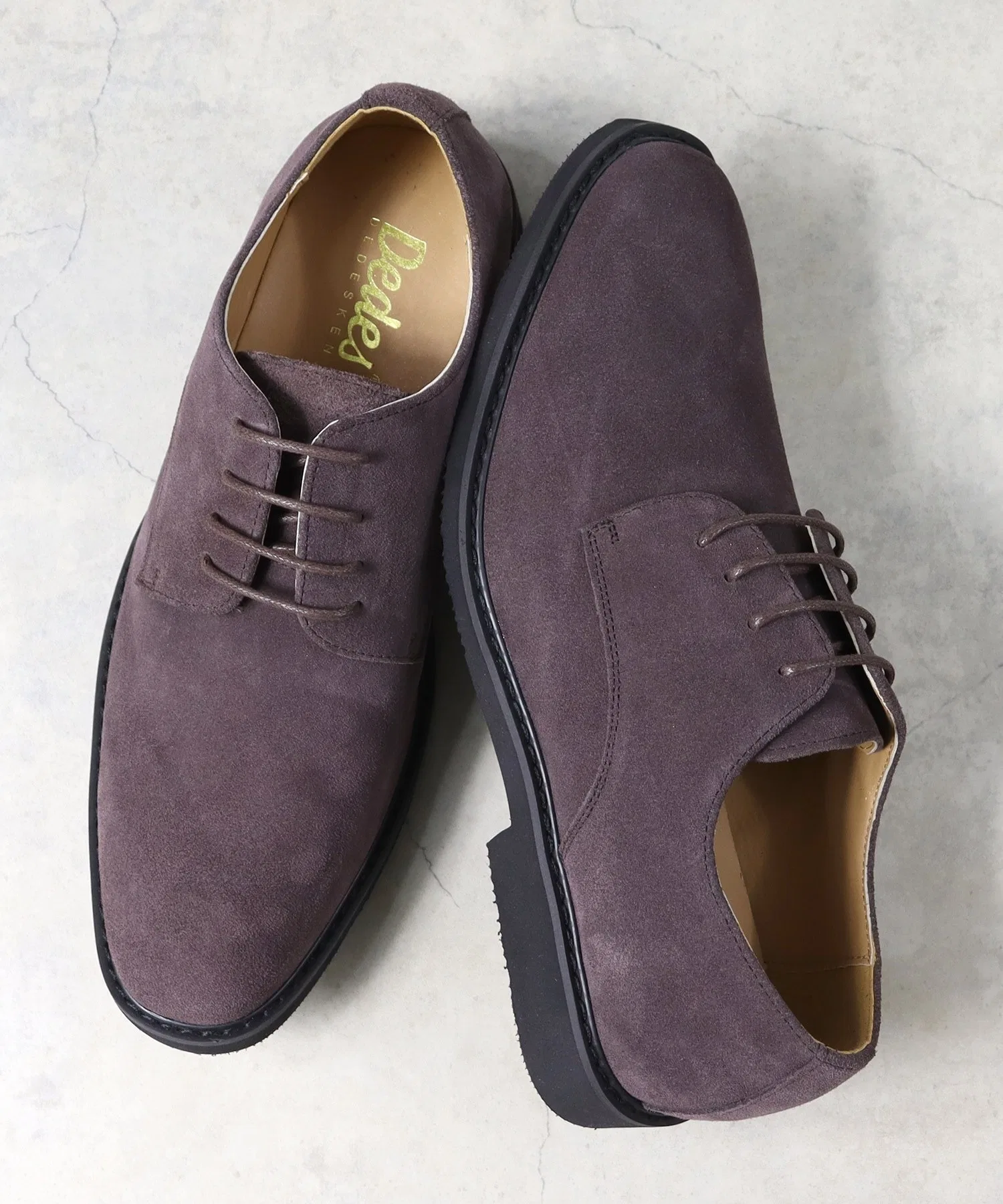 Мужские туфли Dedes Plain Toe Leather Shoes