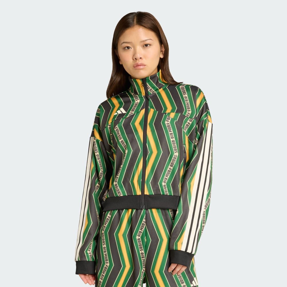 

Спортивный костюм Adidas x FARM Tiro Track Top, цвет Black/Amazon Green/Preloved Yellow