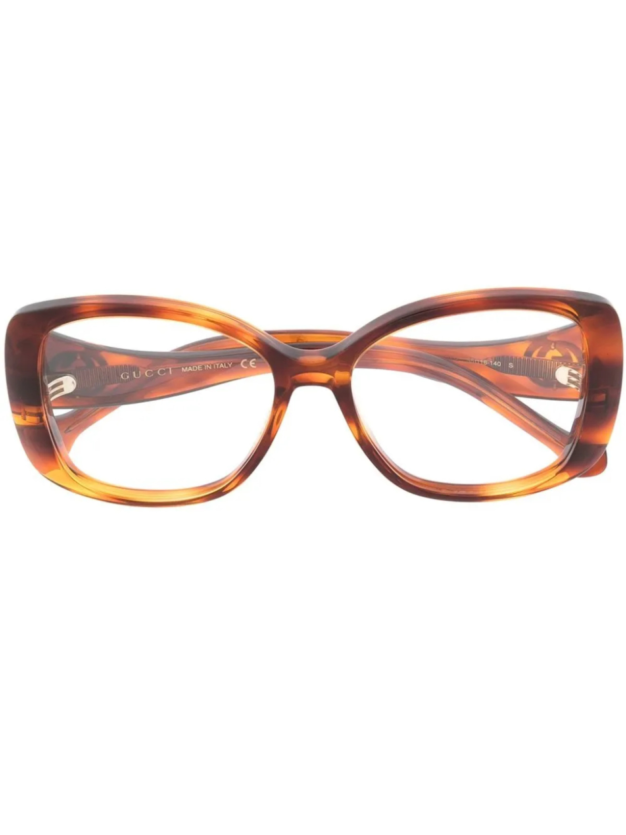 

Очки в квадратной оправе Gucci Eyewear, коричневый
