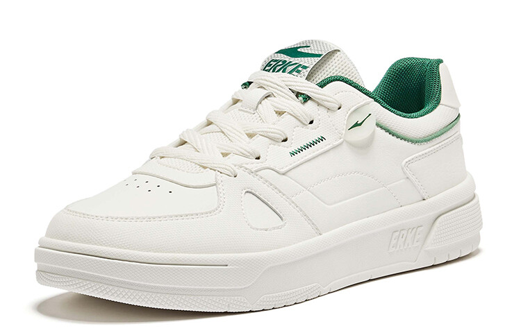 Кроссовки ERKE Skateboarding Shoes Men Low-top Microcrystalline White Ultramarine Green, зеленый — фото 3